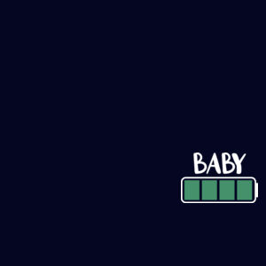 Daddy and Baby Battery - Matching adult and baby tees Design