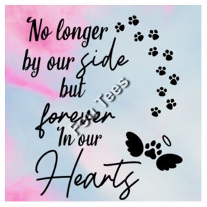 Memorial Pet Design - Square Photo Slate Design