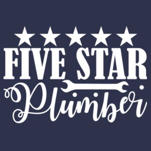 Five Star Plumber - Softstyle™ adult ringspun t-shirt Design