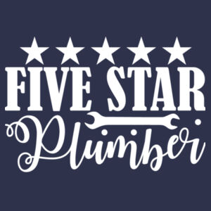 Five Star Plumber - Softstyle™ adult ringspun t-shirt Design