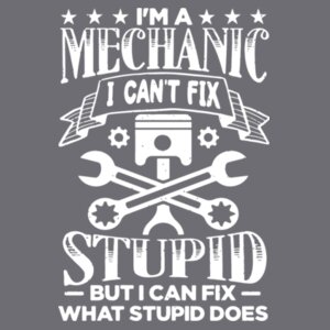 Im a mechanic I can't fix stupid - Chunky hoodie Design