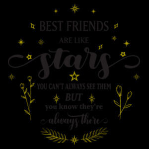 Best Friends Are Like Stars - Hair Brush Design