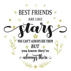 Best Friends Are Like Stars - Heart Photo Slate  15cm x15cm Design