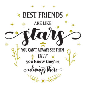 Best Friends Are Like Stars - Heart Photo Slate  15cm x15cm Design