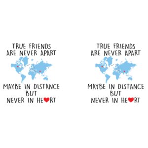 True Friends Are Never Apart - 16oz Thermos Cup Design