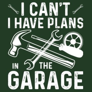 I have plans in the garage - Softstyle™ adult ringspun t-shirt Design