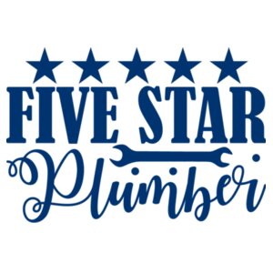Five Star Plumber - Car Bumper Sticker Design