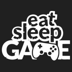 Eat Sleep Game - Retro messenger Design