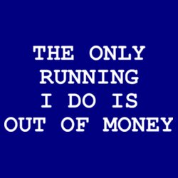 The Only Running I Do - Tote bag made of cotton fabric Design