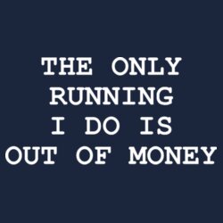 The Only Running I Do - Messenger bag Design