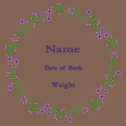 Spring Flowers New Baby - Zippie giraffe Design