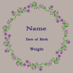 Spring Flowers New Baby - Zippie elephant Design