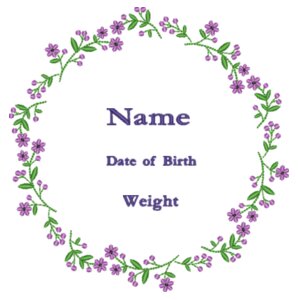 Spring Flowers New Baby - Zippie angel Design