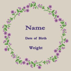 Spring Flowers New Baby - Zippie Lamb Design
