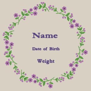 Spring Flowers New Baby - Zippie Lamb Design