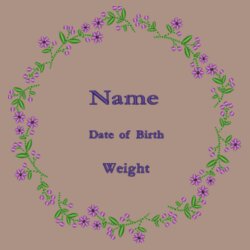 Spring Flowers New Baby - Zippie owl Design