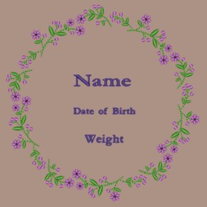 Spring Flowers New Baby - Zippie owl Design