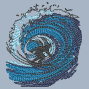 Surfer on wave - Dad hat baseball strap back (6245CM) Design