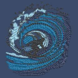 Surfer on wave - Authentic 5-panel cap - piped peak Design