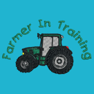Farmer in Training Embroidered Green Design - Baby/toddler t-shirt Design