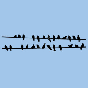 Bird On The Line - Heavy Cotton™ Youth T-shirt Design