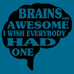 Brains Are Awesome - Softstyle™ women's ringspun t-shirt Design