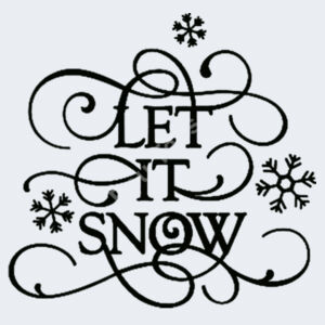 Let It Snow - Heavy blend™ adult crew neck sweatshirt Design