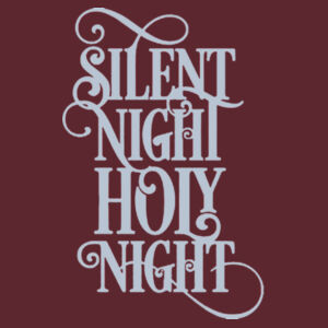 Silent Night Silver - Heavy blend™ adult crew neck sweatshirt Design