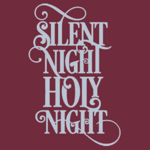 Silent Night Silver - Heavy blend™ adult crew neck sweatshirt Design