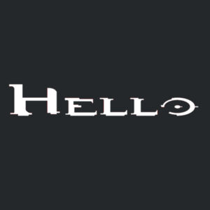 Hello - Softstyle™ long sleeve t-shirt Design