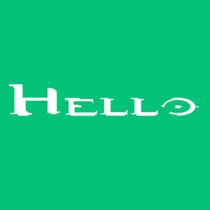 Hello - Softstyle™ women's ringspun t-shirt Design