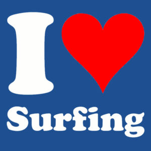 I Heart Surfing  - Softstyle™ v-neck t-shirt Design