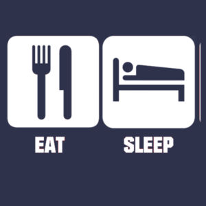 Eat, Sleep, Shoot - Softstyle™ long sleeve t-shirt Design