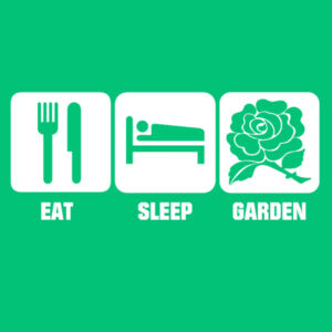 Eat, Sleep, Garden - Softstyle™ women's ringspun t-shirt Design