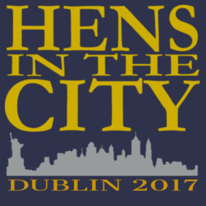Hens In The City - Softstyle™ women's ringspun t-shirt Design