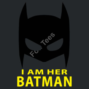 I am her Batman - Softstyle™ adult ringspun t-shirt Design