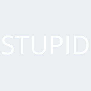 STUPID - Softstyle™ women's v-neck t-shirt Design