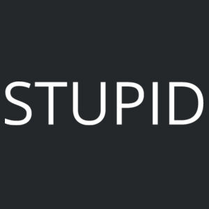 STUPID - Softstyle™ adult ringspun t-shirt Design