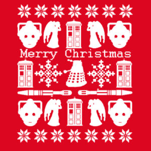 Doctor Who Christmas Jumper - Heavy Blend™ youth crew neck sweatshirt Design