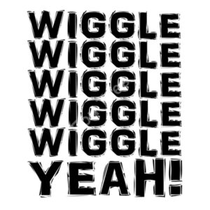 Wiggle Wiggle Wiggle Wiggle Wiggle Yeah! - Contrast baby bodysuit Design