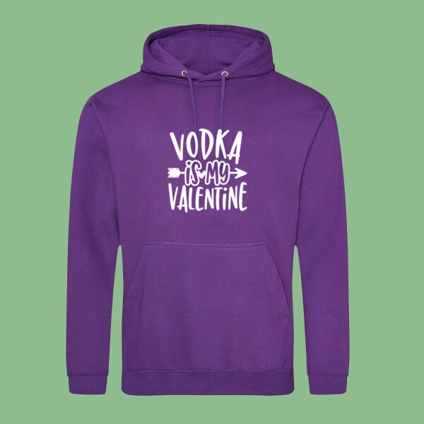 Vodka is my Valentine - College Hoodie Thumbnail