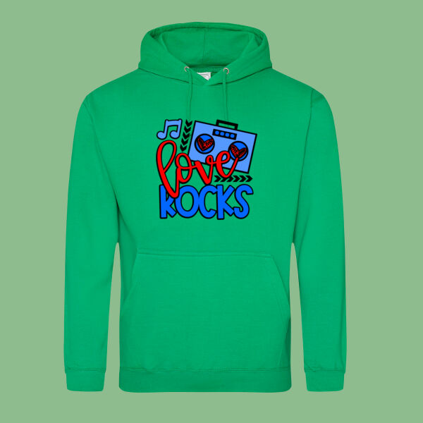 Love Rocks - College Hoodie Thumbnail