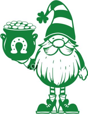 St Patricks Day Gnome With Pot of Gold