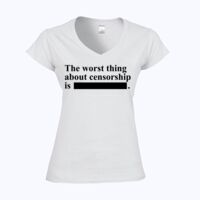 Softstyle™ women's v-neck t-shirt Thumbnail