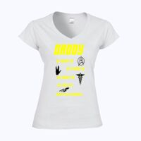 Softstyle™ women's v-neck t-shirt Thumbnail