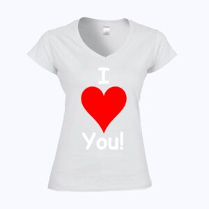 Softstyle™ women's v-neck t-shirt Thumbnail