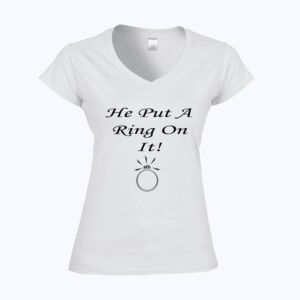 Softstyle™ women's v-neck t-shirt Thumbnail