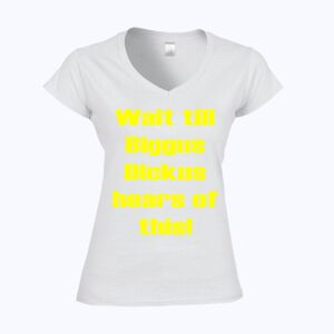 Softstyle™ women's v-neck t-shirt Thumbnail