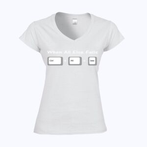 Softstyle™ women's v-neck t-shirt Thumbnail