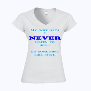 Softstyle™ women's v-neck t-shirt Thumbnail